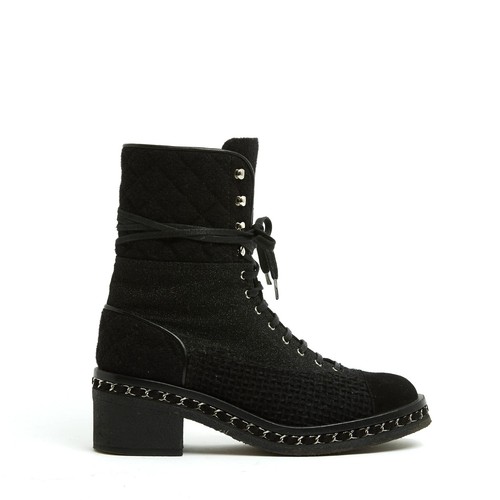 Chanel bottines eu39 black - chanel,
