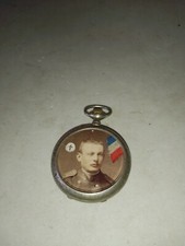 ANCIEN RELIQUAIRE MILITAIRE 1914-1918 EN FORME DE MONTRE GOUSSET