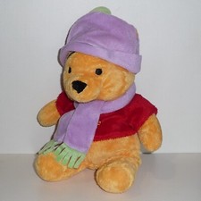 Doudou Ours Disney - Winnie - Echarpe mauve
