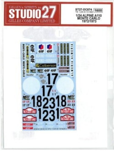 Studio27 alpine a110 - 1/24,