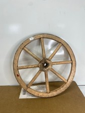 Roue de Charette en bois pour décoration dans son jus 36 cm diamètre
