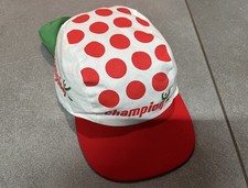 CASQUETTE CAP AVEC PROTEGE COU VELO CYCLISME MAILLOT A POIS CHAMPION TOUR FRANCE