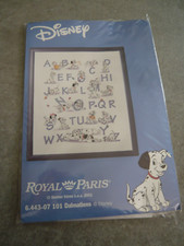 KIT POINT DE CROIX  ROYAL PARIS  - LES 101 DALMATIENS DISNEY - Dim: 57 X 65 cm