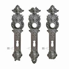3X Plaque De Porte Antique En Fer Ange Diable Ancien Poignée De Porte 20,3 Mm 72