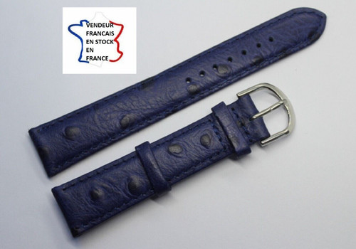 Bracelet montre 18mm bleu - bracelet,