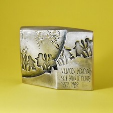 Médaille RARE Presse-papiers Villages d'Enfants S.O.S. dans le monde De Jaeger