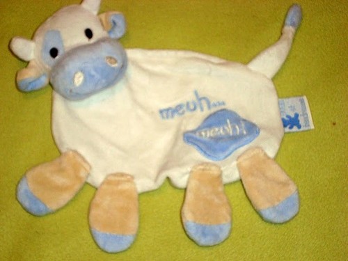 Doudou plat vache meuh - doudou,