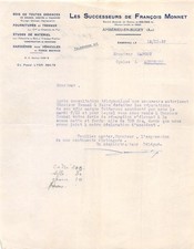 Facture    1937   SUCCESSEURS