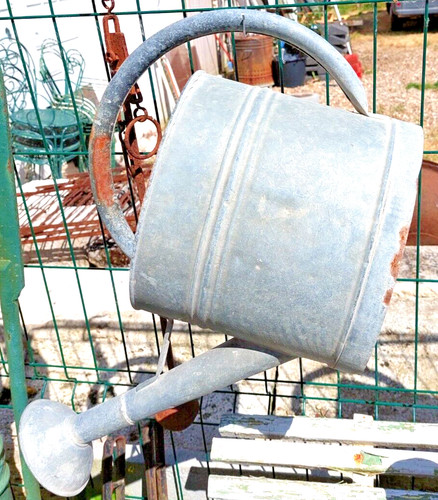 Ancien arrosoir zinc - arrosoir, en