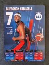Guerschon YABUSELE #7 Carte Slam Deck 2023 Basket France