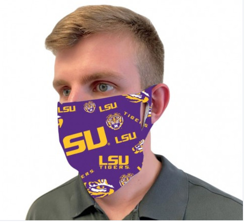 Lsu tigers purple - fan, mask
