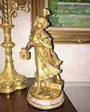 Lecouty décor statue bronze