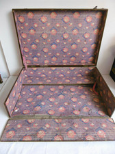 GRAND COFFRET ANCIEN DE DINETTE À RESTAURER ET COMPLÉTER - ÉPOQUE 1900