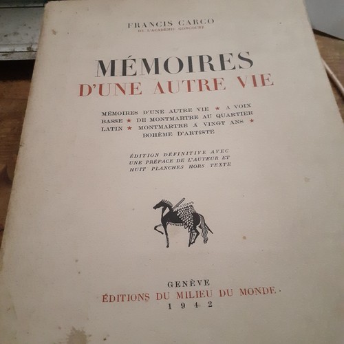 Mémoires une autre vie - d'une,