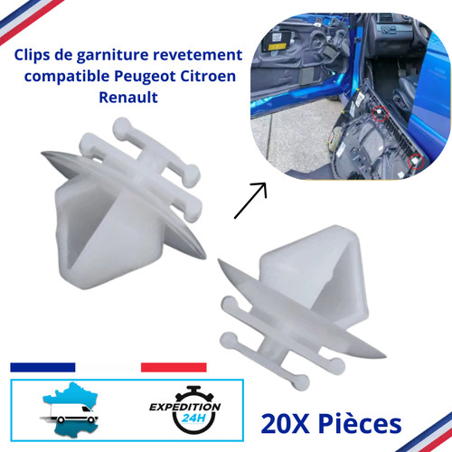 Clips fixation porte - clips,