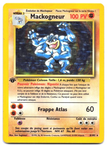 Carte pokémon mackogneur - pokémon,