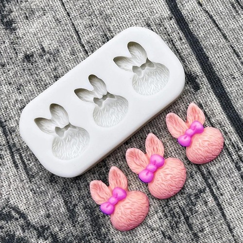Mini moule silicone pâques - silicone,