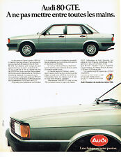 Publicité Advertising 068  1983     Audi 80  GTE   champion monde  rallyes