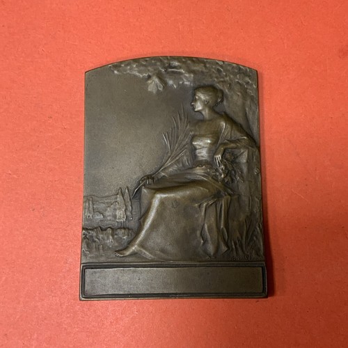 Médaille bronze signée - bronze,
