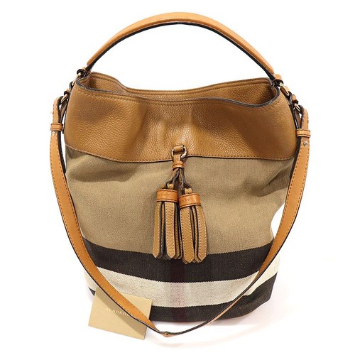 Burberry sac hobo toile - hobo, en
