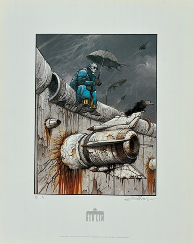 Affiche bilal die mauer - bilal, mauer"-
