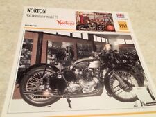 Fiche moto collection Atlas motorbike Norton 500 Dominator model 7/1 1949