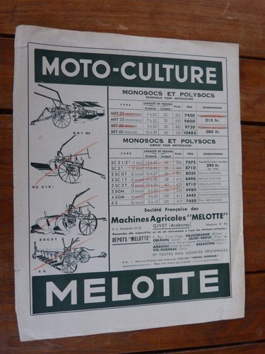 Prospectus catalogue agricole - prospectus,