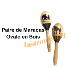 1 PAIRE DE MARACAS NOIR