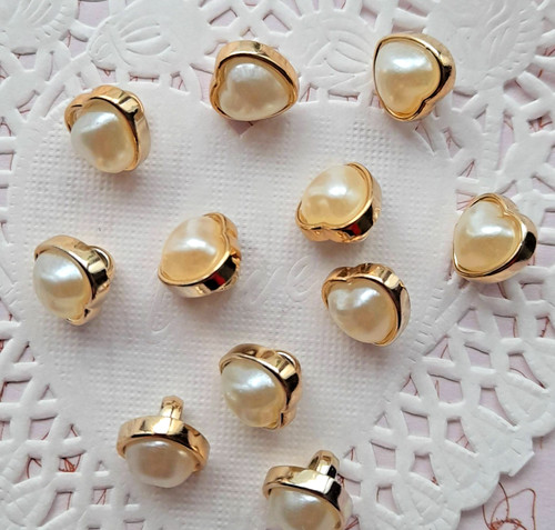 Boutons plastique doré - plastique,