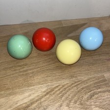 Lot De 4 Boules En Bois De