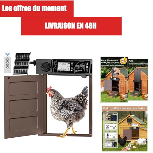 Porte poulailler automatique - poulailler,