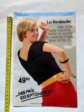 CATALOGUE LA REDOUTE été 83 MODE FASHION VINTAGE avec T-shirt du film ET