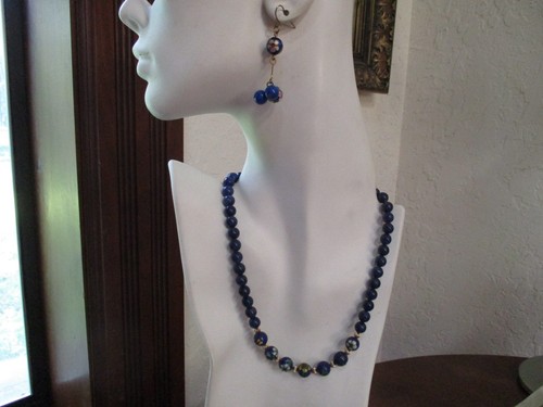 Vtg painted lapis - painted,