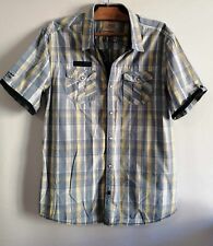 Chemisette bleue à carreaux