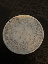 Monnaie argent 5 Frs Hercule 1873 A