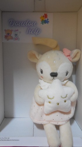 Doudou peluche musical biche - peluche,