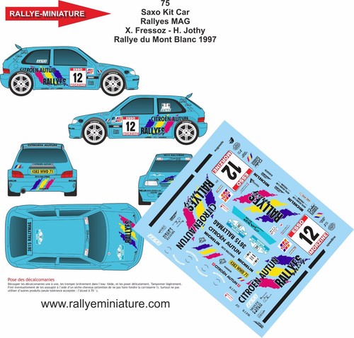 Decals ref 0075 citroen - ref,