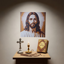 Jésus Impression 3D Art Mural