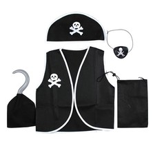  5 Pcs Déguisement Enfant Pirate Deguisement Costume Cosplay D'Halloween