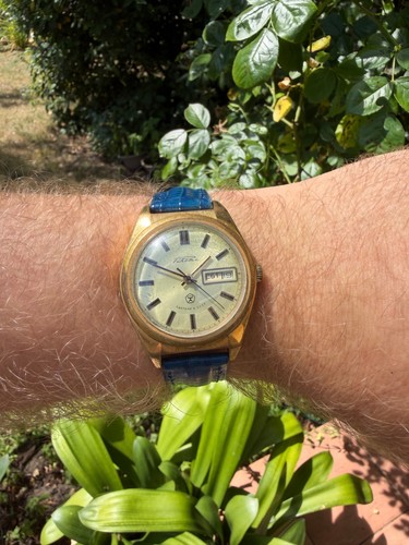 Raketa daydate gold plated - raketa,
