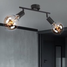 Plafonnier Spot Lampe Spot LED Filament Projecteur Orientable 2-Flamme