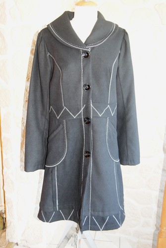 Manteau noir neuf - , 42