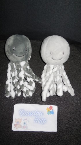 Lot doudou peluche pieuvre - 2,