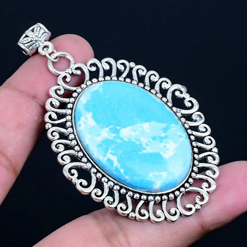 Larimar 925 silver plated - larimar,