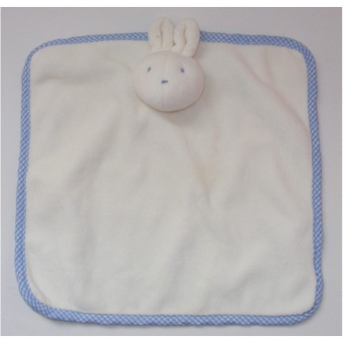 Doudou plat lapin blanc - doudou,