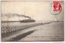 Belgique - OSTENDE - depart de