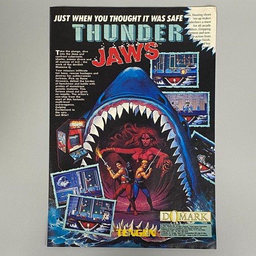 Thunder jaws arcade jeu vidéo - jeu,