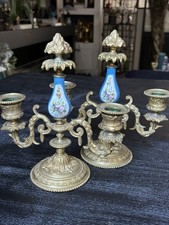 Paire de candelabres en bronze