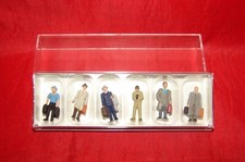 PREISER HO 6 PERSONNAGES VOYAGEURS  DECOR TRAIN ELECTRIQUE BO