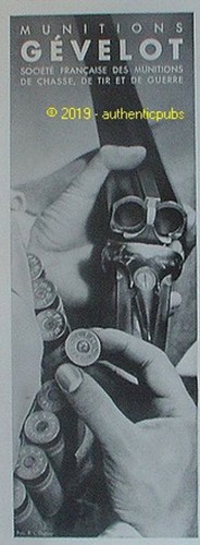 Publicite gevelot munitions - munitions, de
